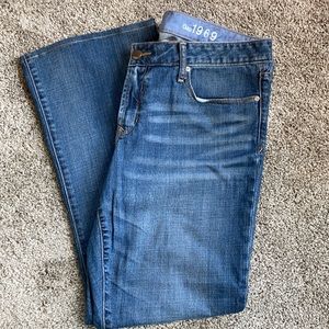 Gap 1969 jeans, medium wash, size 33/16